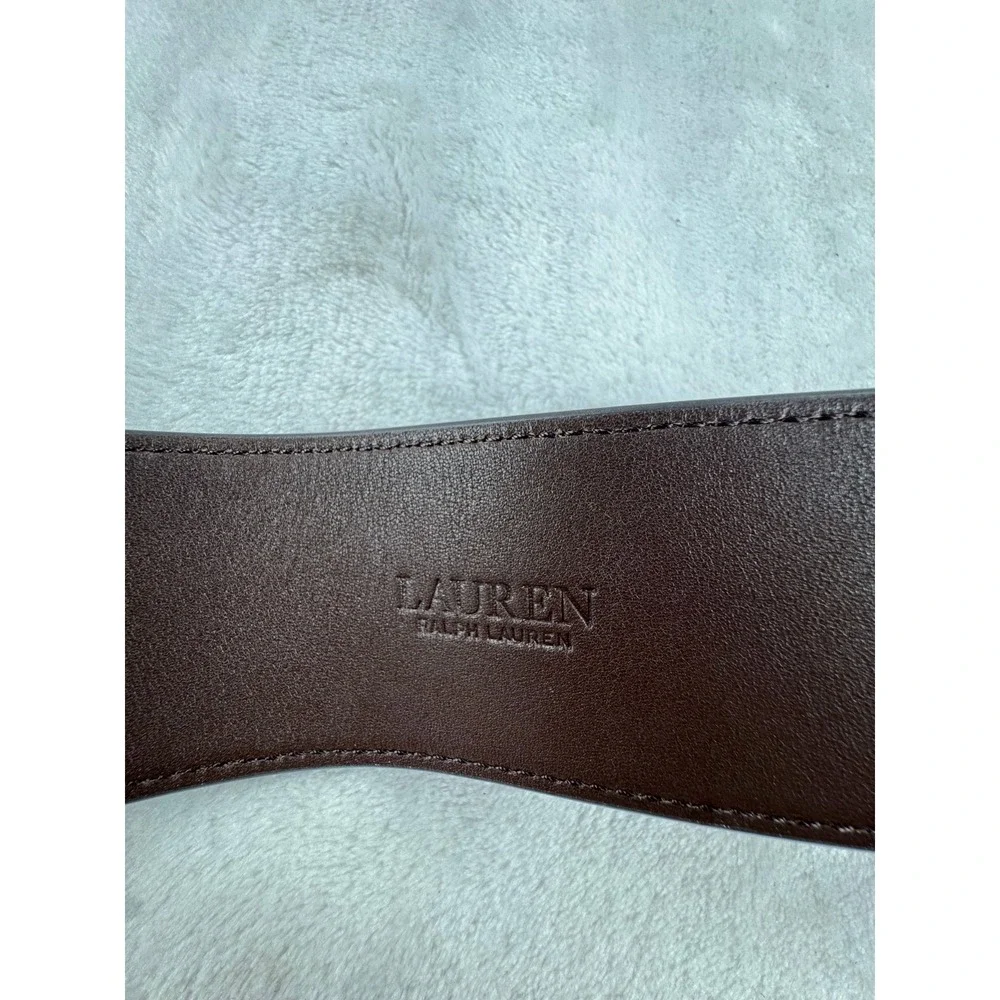 NWT Lauren Ralph Lauren Classic Buckle 50 Belt Women's Chestnut Brown‎ Belts